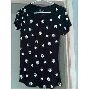 Small / forever 21 skull blouse